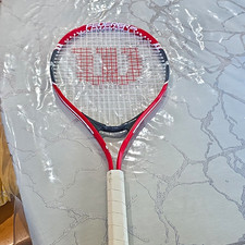 Wilson Federer 25 Tennis Racquet Red/White with White Wilson Grip