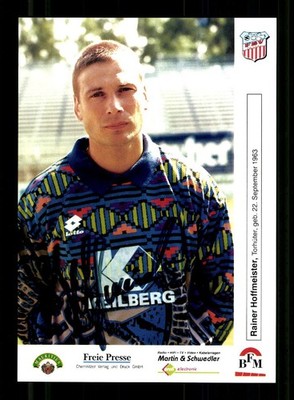 Rainer Hoffmeister autograph card FSV Zwickau 1995-96 original signed