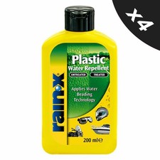 4x Rain-X Rain Repellent Hydrophobic Plastic Treatment - 200 ml Water Repellent