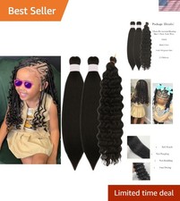 Kids Braiding Hair Pre stretched 16 inches Yaki ez Braid Braiding Hair for Ki...