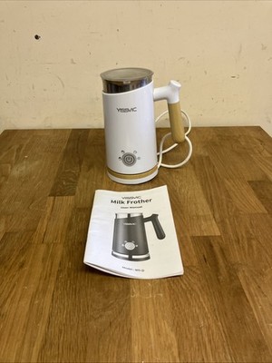 Milchaufschäumer YISSVIC 4-in-1 Elektro & Dampfgarer, 300ml Heiß-/Kaltschaum 500W N11-D
