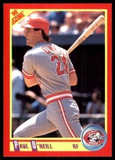 Paul O’Neill 1990 Score #295 Cincinnati Reds MLB READ FREE SHIP