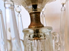 Crystal 1930-40 small table lamp with hanging crystal's — photo 10