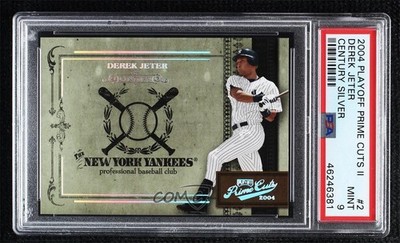 2004 Playoff Prime Cuts II Century Silver 2/50 Derek Jeter #2 HOF 04b0