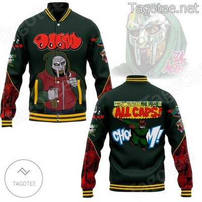 Mf Doom All Caps HFN Baseball Jacket