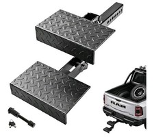 Hitch Step 2 Receiver 7 Hole Adjustable Heavy Duty Foldable 300lb Capacity Hitch Step 2 Receiver 7 Hole Adjustable Heavy Duty Foldable 300lb Capacity