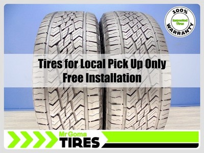 2 CONTINENTAL CROSSCONTACT ATR PLUS+ 255/60R18 USED TIRES 9.0/32 TREAD 2556018