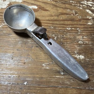 Vtg Progressus Italy Aluminum Press Button Ice Cream Scoop
