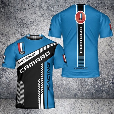 Personalized Name Men's Chevrollet Camaro Logo Team 3D Apparel All Size