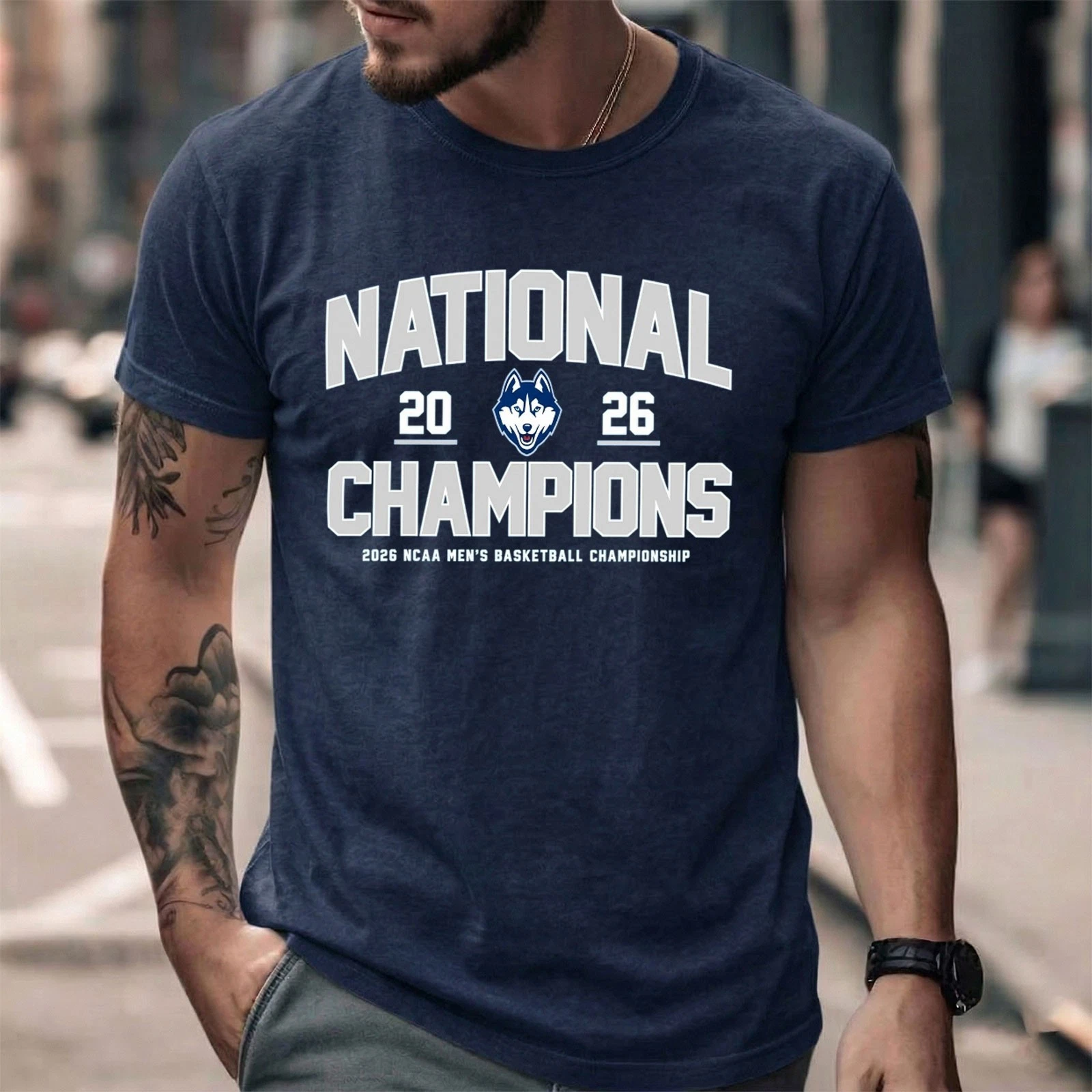 UConn Huskies Men’s Basketball Won The 2026 National Champions T Shirt