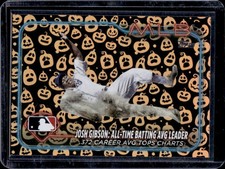 2024 Topps Update Josh Gibson RC Holiday Jack O'Lantern Season Highlight #US191