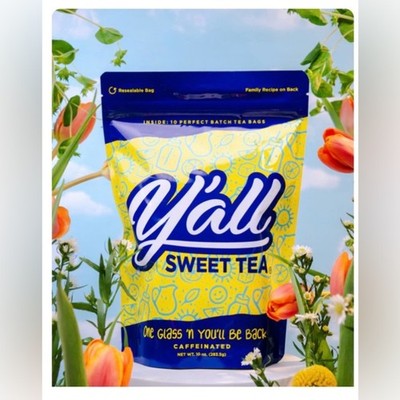 NEW Y ALL SWEET TEA REGULAR   SEALED IN FACTORY PACKAGE. 10 GALLONS WORTH
