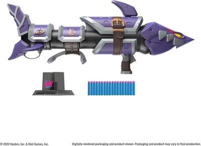 Nerf ナーフ　LMTD Jinx FishBones blaster Nerf's first League of Legends blaster is a $170 dart-flinging