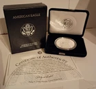 1997-P Proof American Silver Eagle 1 oz .999 Fine Silver w/ Box & COA OGP
