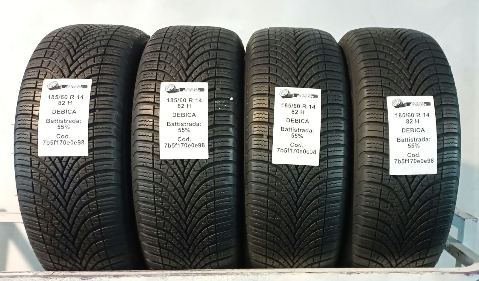 PNEUMATICI USATI PEZZO 4 DEBICA NAVIGATOR 3 185/60 R14 82H 4 STAGIONI