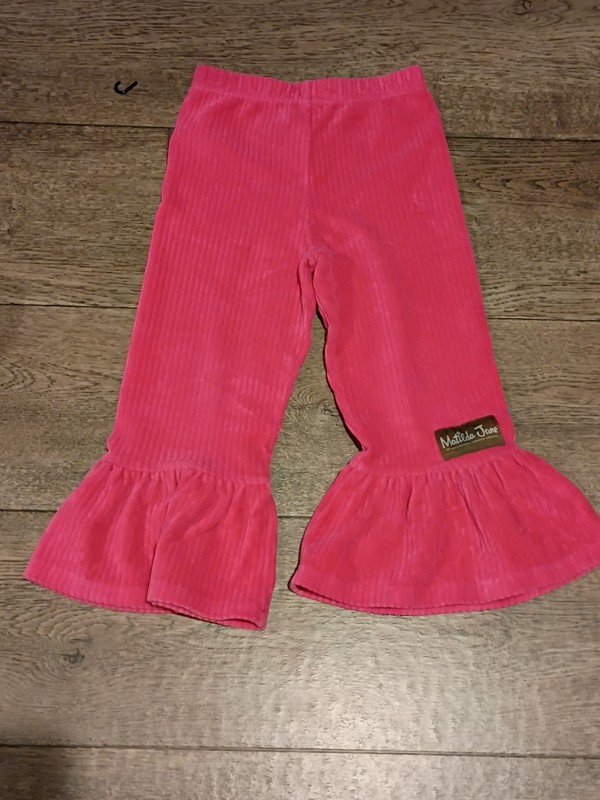 Girls Matilda Jane Pink Jumping Fences Ruffle Pants size 4