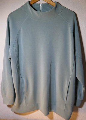  s.OLIVER TAUBEN-BLAUES SWEATSHIRT PULLOVER  GRÖßE 42 STEHRAGEN RV HINTEN 2 TAS