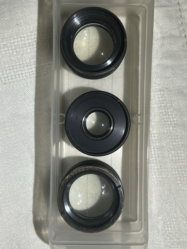 3 Vintage Kodak Enlarging Lenses – 63mm, 75mm & 108mm f/4.5 – As-Is