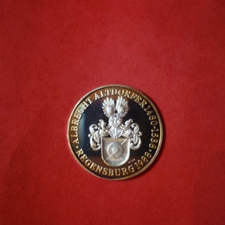 Silber Medaille 999 Hl. Christophorus / Albrecht Altdorfer Regensburg 1988