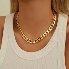 Women's Gold Plated Stainless Steel Stylish Luxury Pendant Necklace