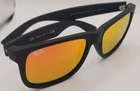 Ray-Ban Justin Black Matte Rubber Frame Orange Mirrored Lenses 54/16 mm