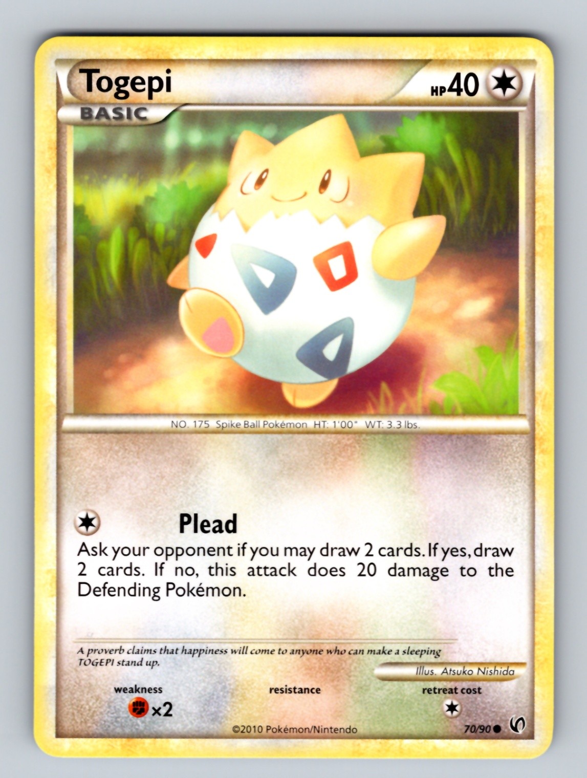 Togepi Common Undaunted 70/90 NM