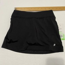 Prince Girls Tennis Skirt Black Active Athletic Skort Kids Size Large