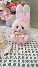 Häschen Plüschtier Handarbeit Miniatur 8 cm Teddybär Kollektion Unikat 