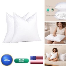 Puredown 18x18 Pillow Inserts, Feather Down Filled Support, Set 2 PD-PI-15002-B