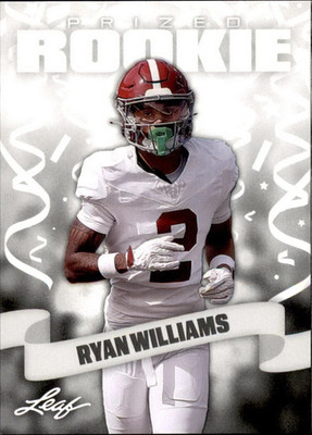 2024 Leaf PRIZED ROOKIE RYAN WILLIAMS #40 FOOTBALL ALABAMA CRIMSON TIDE Mint RC