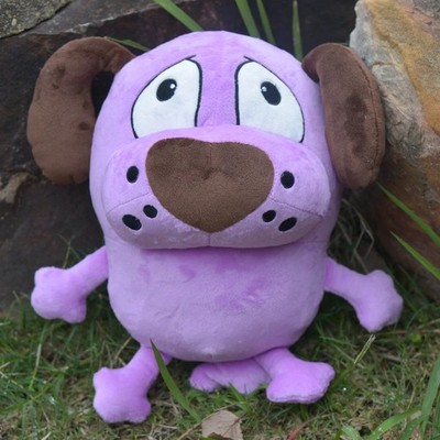 Share 25CM Courage the Cowardly Dog Plush Toy, Cartoon Collectible, Cute Gift