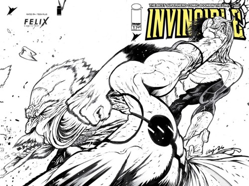 INVINCIBLE FOIL EDITION #1 REPRINT DANIEL WARREN JOHNSON FELIX COMIC ART FOIL EX