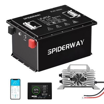 48V 105Ah Battery LiFePO4 Lithium w/Charger For Club Car DS Precedent Cart Golf
