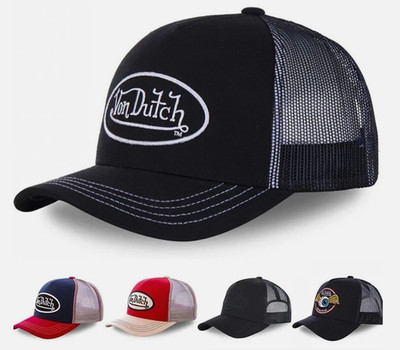 Herren Damen VON DUTCH Basecap Mesh Baseballkappe Atmungsaktiver Trucker Mütze