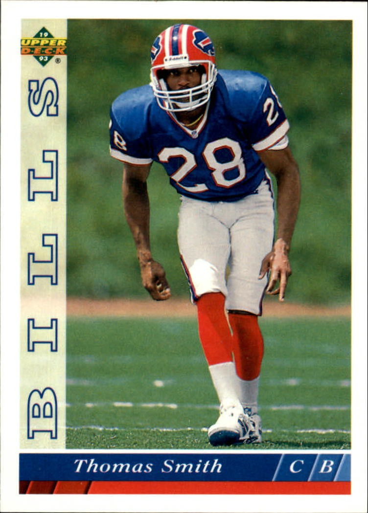 1993 Upper Deck #475 Thomas Smith RC - FB