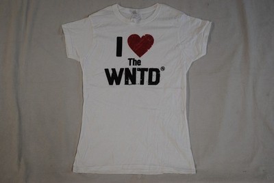 THE WANTED I LOVE HEART WEISSES DAMEN SKINNY T-SHIRT NEU OFFIZIELLE BAND SELTEN