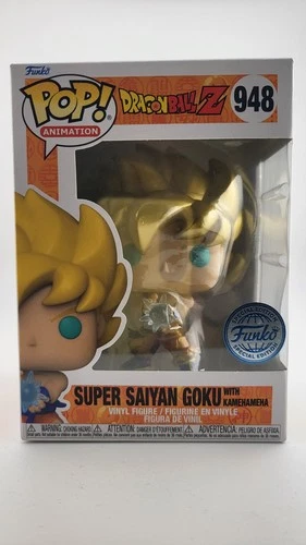 Funko Pop! Dragon Ball Z: Super Saiyan Goku With Kamehameha #948 W/ Protector