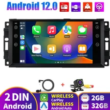 For Jeep Wrangler 2007-2017 Car Stereo Radio CarPlay Android 13 GPS Navi WIFI BT