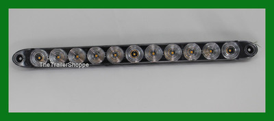 Tecniq 15-1/2'' Long Surface Mount Reverse Back Up Light 11 LEDs White Clear Lens