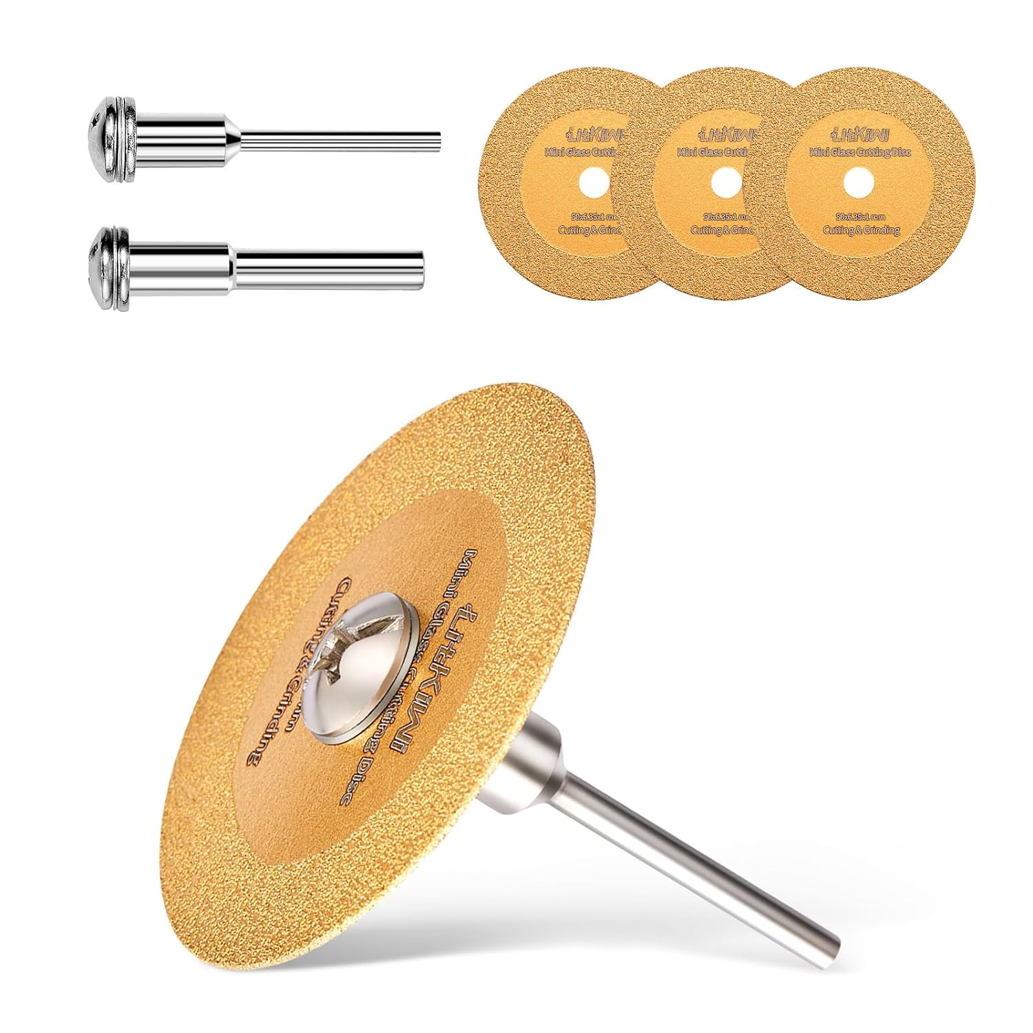 Litkiwi Mini Glasses Cutting Disc,1Mm Ultra-Thin Diamond Cutting Blade Wheel,Wit