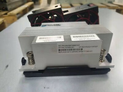 HP 747608-001 777290-001 Proliant DL380 G9 CPU Heatsink with two performane fan