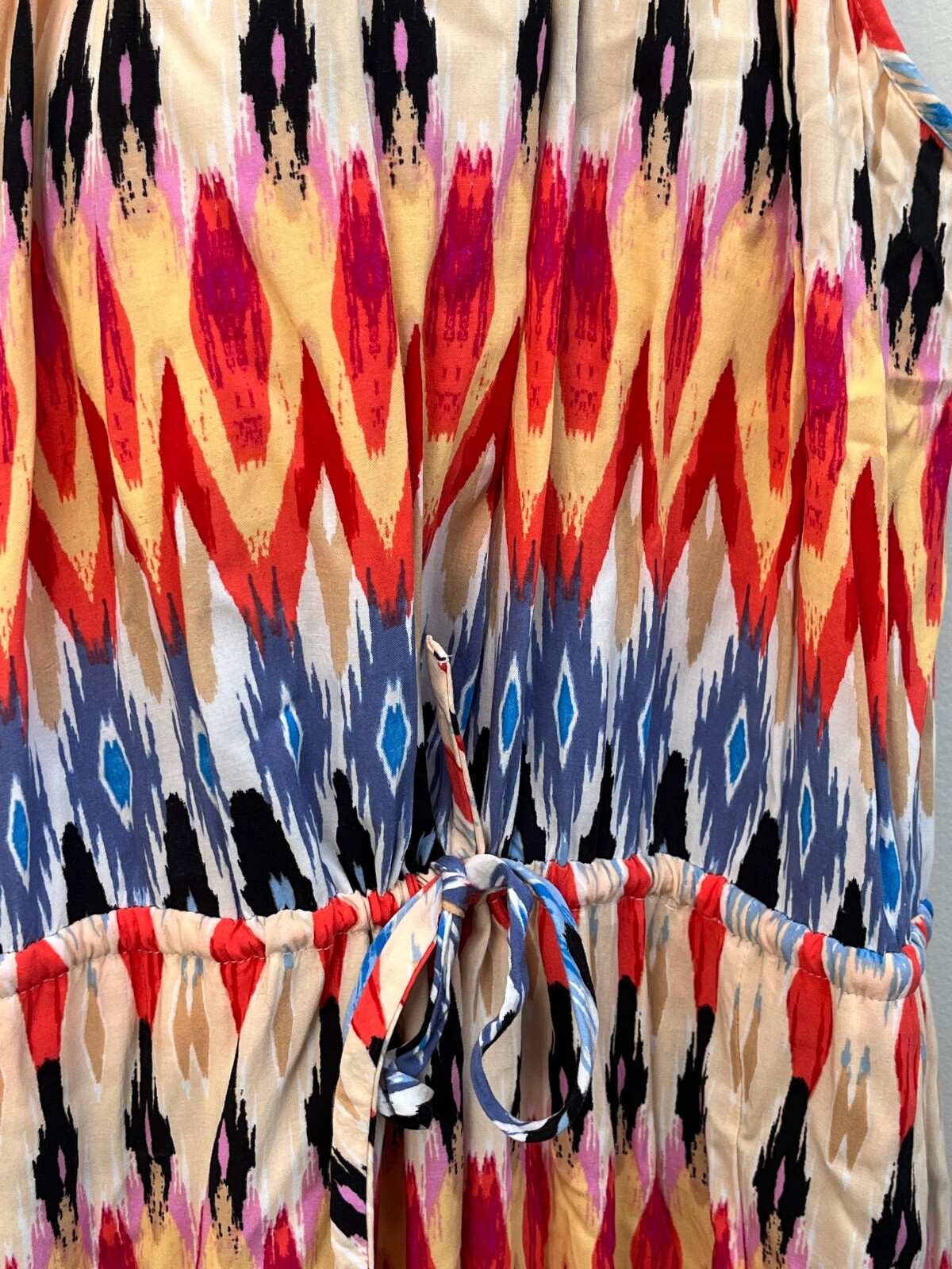 Athleta Ikat Adjustable Halter Drawstring Waist M… - image 2