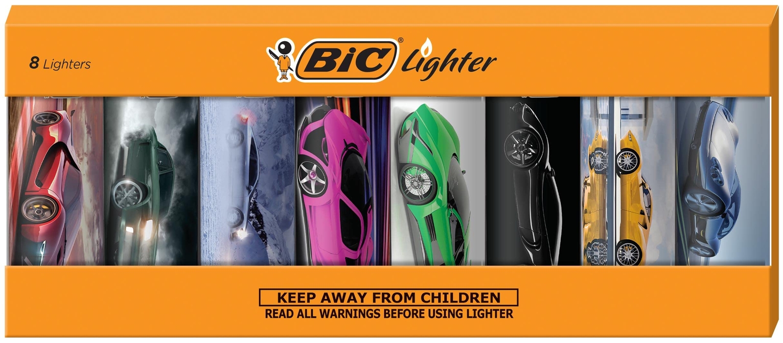 S Set Of 8 Lighters Assorted