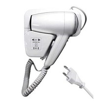 Asciugacapelli da parete muro hotel albergo fono phon bagno alberghi spogliatoio