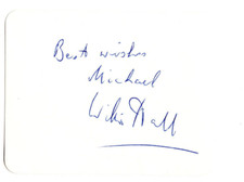 Willis Hall Signed Card 1967 /Autographed Screenwriter Torn Curtain Hitchcock