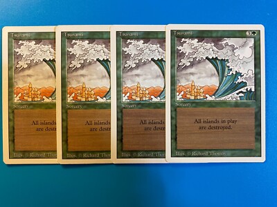 MTG 4x Tsunami Revised OLD SCHOOL Legacy Magic the Gathering Card x4 NM |  eBay