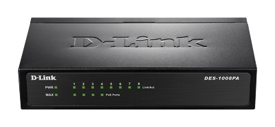 D-Link Fast Ethernet Switch, DES-1008PA