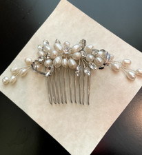 Powder Blue Bijoux Rhinestone Headband Comb- NIB