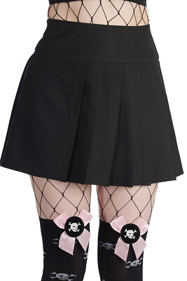 Banned Alternative Mini Faltenrock Shiro Gothic Goth Retro Punk Minirock