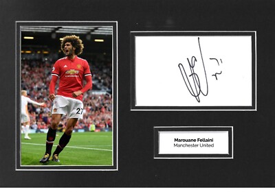 Marouane Fellaini Signed 12x8 Photo Display Manchester United Real